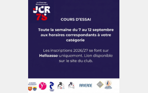 Cours d'essai septembre 2026